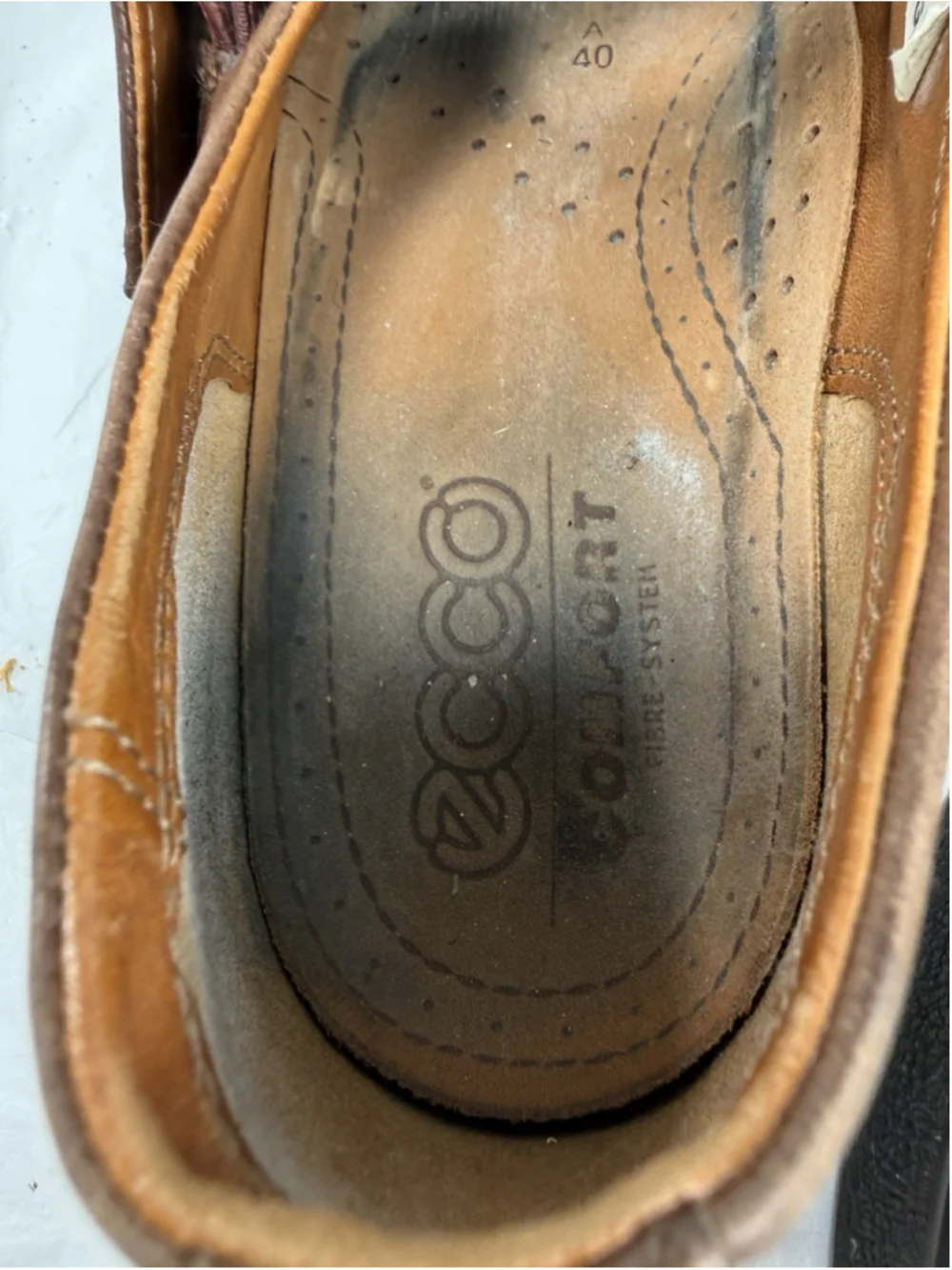 ECCO Women's Brown Leather Casual Shoes Sz 40